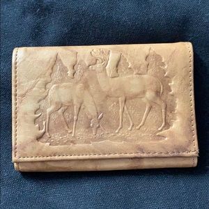 Genuine leather deer wallet